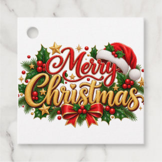 メリークリスマス ホーリー フェイバータグ