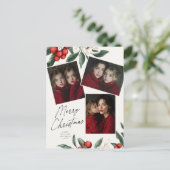 メリークリスマス ボタニカルホリデー 3枚の写真 シーズンポストカード (スタンド正面)
