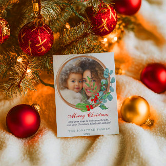 メリークリスマス・ボタニカルリース シーズンカード