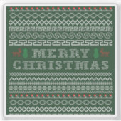 メリークリスマス ボーダー シール (正面)