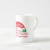 メリークリスマス ボーンチャイナマグカップ (正面右)