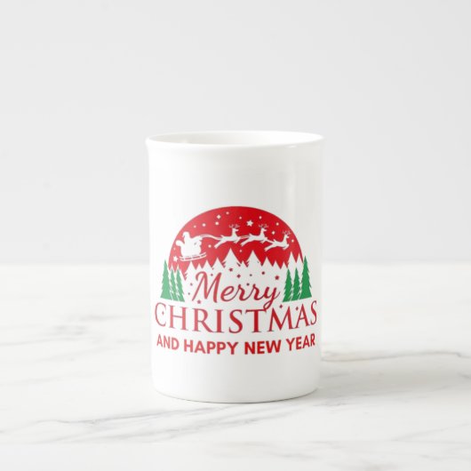 メリークリスマス ボーンチャイナマグカップ (正面)