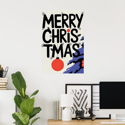 メリークリスマス ポスター (ホームオフィス)