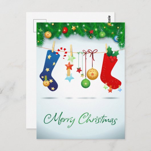 メリークリスマス ポストカード (正面/裏面)