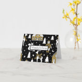 メリークリスマス、ポーランドのクリスマスカード カード (黄色い花)