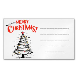 メリークリスマス マグネット名刺