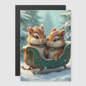 メリークリスマス マグネット招待状 (正面/裏面)