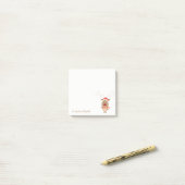 メリークリスマス、マンガのトナカイパーソナライズされたア ポストイット (デスク上)