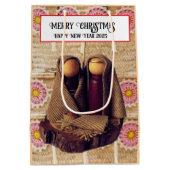 メリークリスマス！ ミディアムペーパーバッグ (裏面)