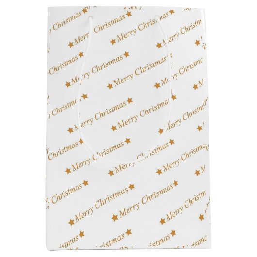 "メリークリスマス" ミディアムペーパーバッグ (正面)