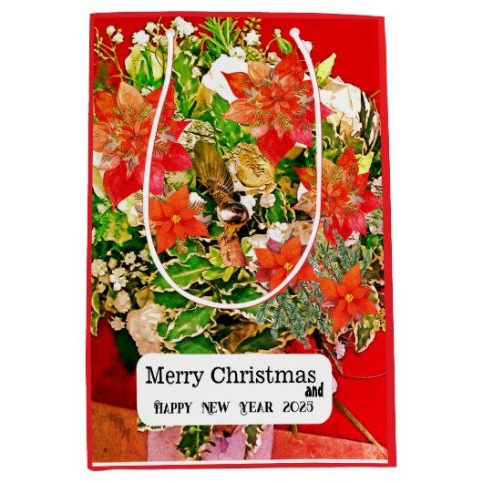 メリークリスマス！ ミディアムペーパーバッグ (正面)