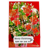 メリークリスマス！ ミディアムペーパーバッグ (裏面)