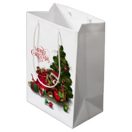 メリークリスマス ミディアムペーパーバッグ