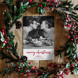 メリークリスマス |ミニマモダンリストのスタイリッシュ写真 シーズンカード