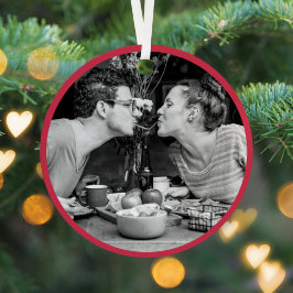 メリークリスマス |ミニマモダンリストのスタイリッシュ写真 メタルオーナメント