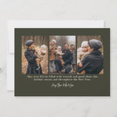 メリークリスマス – ミニマモダンリスト シーズンカード (裏面)