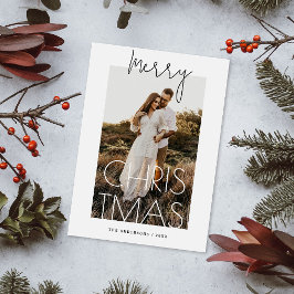 メリークリスマス | ミニマルモダンスシンプル写真 シーズンカード
