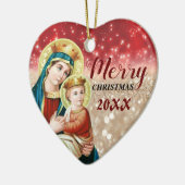 メリークリスマス|メアリーヴァージン|セラミックオーナメント セラミックオーナメント (左)