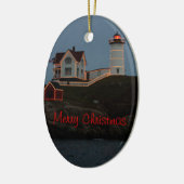 メリークリスマス（メイン州） セラミックオーナメント (左)