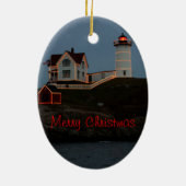 メリークリスマス（メイン州） セラミックオーナメント (裏面)