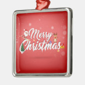 メリークリスマス メタルオーナメント (左)