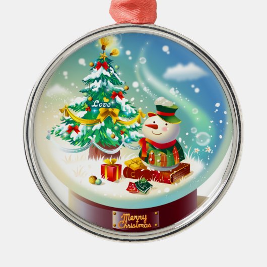 メリークリスマス メタルオーナメント (正面)