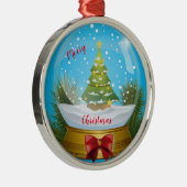 メリークリスマス メタルオーナメント (右)