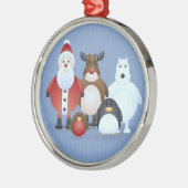 メリークリスマス メタルオーナメント (左)