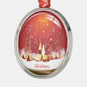 メリークリスマス メタルオーナメント (左)