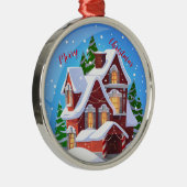 メリークリスマス メタルオーナメント (右)
