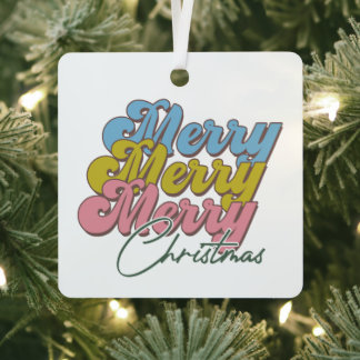 メリークリスマス メタルオーナメント