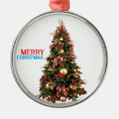 メリークリスマス メタルオーナメント (正面)