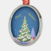 メリークリスマス メタルオーナメント (左)