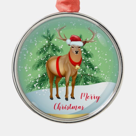 メリークリスマス メタルオーナメント (正面)