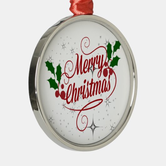 メリークリスマス メタルオーナメント (右)