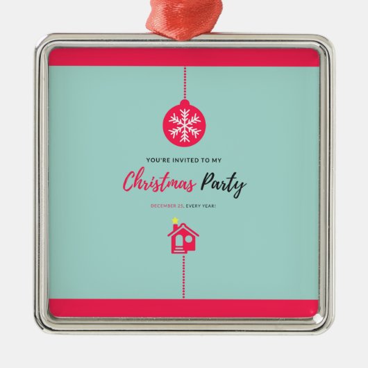 メリークリスマス メタルオーナメント (正面)