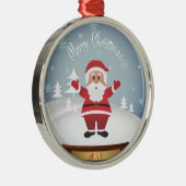 メリークリスマス メタルオーナメント (右)
