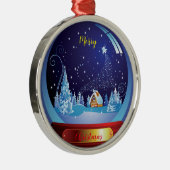 メリークリスマス メタルオーナメント (右)