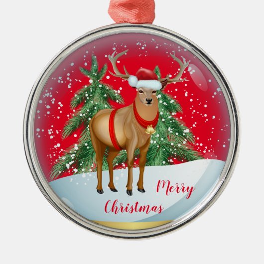 メリークリスマス メタルオーナメント (正面)