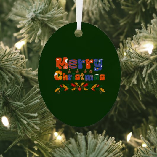 メリークリスマス メタルオーナメント (インサイチュ)