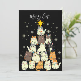 メリークリスマス メリーキャットマス キャットツリー シーズンカード
