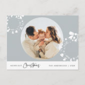 メリークリスマス、メリークリスマス家族の写真 ポストカード (正面)