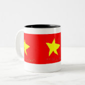 メリークリスマス、メリークリスマス、メリークリスマス ツートーンマグカップ (正面左)