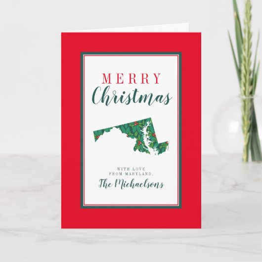 メリークリスマス（メリーランド州） カード (正面)