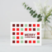 メリークリスマス(モダンな正方形) シーズンポストカード (スタンド正面)