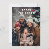 メリークリスマス!モダンシンプル写真 シーズンカード (正面)
