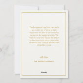 メリークリスマス |,モダン白4枚のフォトコラージュ シーズンカード (裏面)