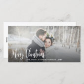 メリークリスマス | モダン素朴休日 シーズンカード (正面/裏面)