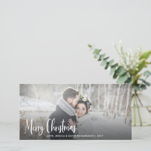 メリークリスマス | モダン素朴休日 シーズンカード (スタンド正面)