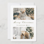 メリークリスマス モダン2 フォト シーズンカード (正面)